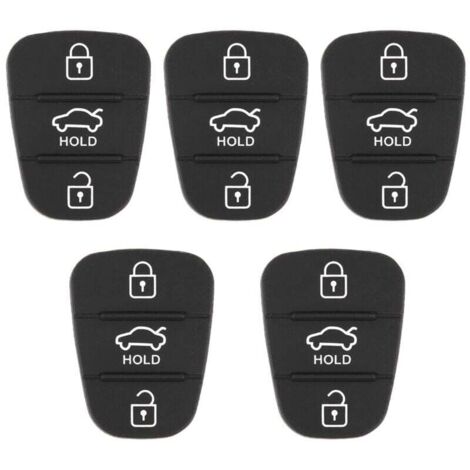 Cubierta de repuesto para botón de llave de coche (con letras) (5 piezas se venden juntas)