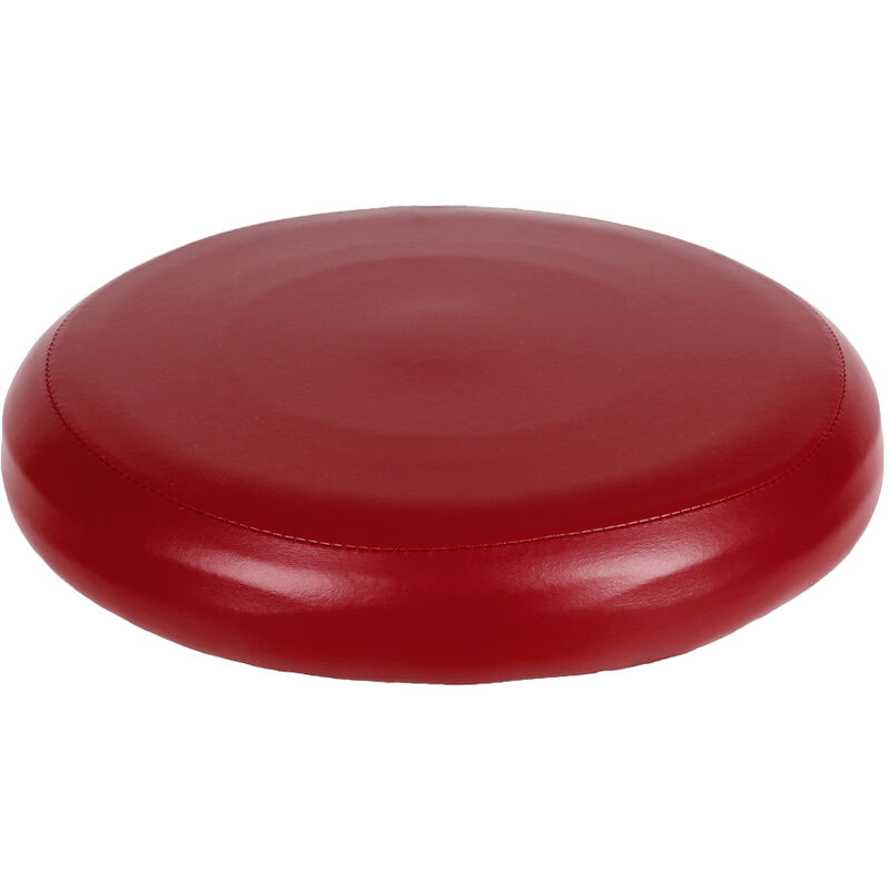 

Cubierta de taburete de cuero de PU elastico redondo Funda de asiento de taburete de bar sintetico,Vino rojo