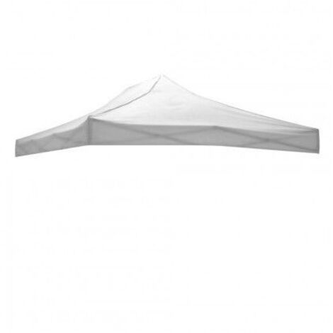 Cubierta de techo de recambio en tejido impermeable para cenador resellable Blanco 300x450 cm