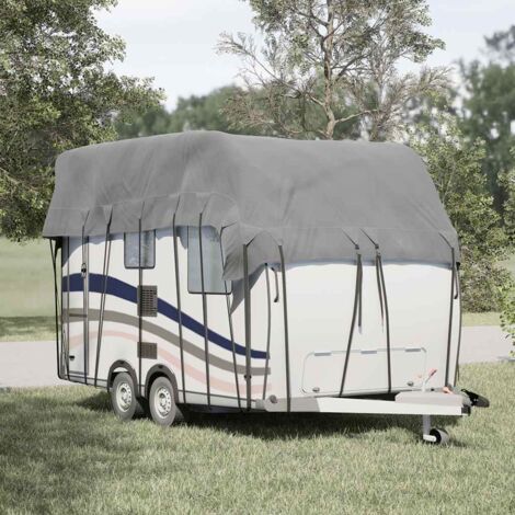 Cubierta de techo para caravana tela no tejida gris 500x300 cm