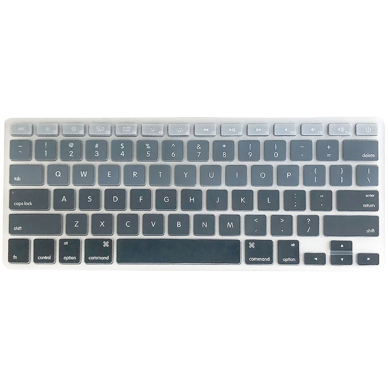 

Cubierta de teclado de TPU Pelicula protectora de teclado a prueba de polvo Compatible con Apple MacBook Air de 13,3 pulgadas A1466 / A1369 Gris, Gris