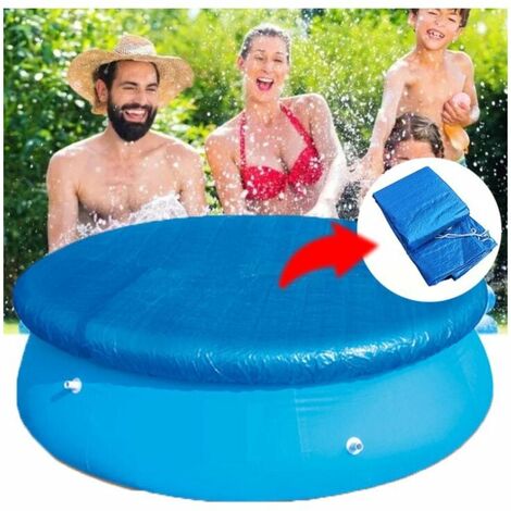 Cubierta de tela para piscina, película protectora impermeable para lluvia (adecuada para piscina de 183 cm de diámetro)