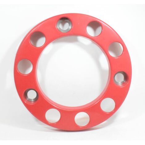 Cubierta de tornillo de rueda de PVC para camiones 22.5 color ROJO, BB105440