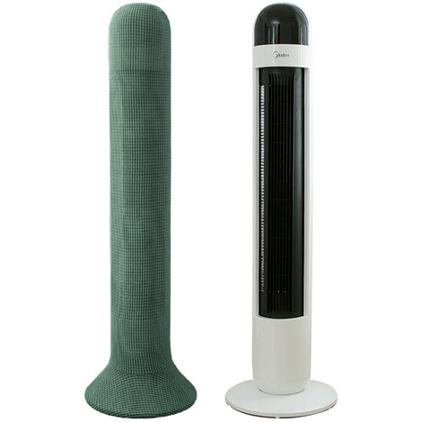 Cubierta de ventilador de torre de color sólido cubierta de polvo engrosada cubierta de ventilador eléctrico cubierta protectora (verde)