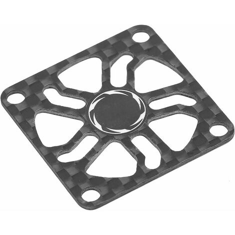 Cubierta de ventilador RC Cubierta de ventilador de motor eléctrico de fibra de carbono Ligera para Motor de barco de coche RC (30 mm)