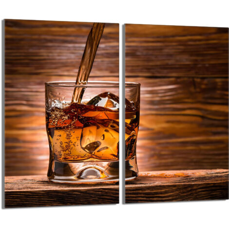 Cubierta de vidrio para estufa 2x30x52 Whisky