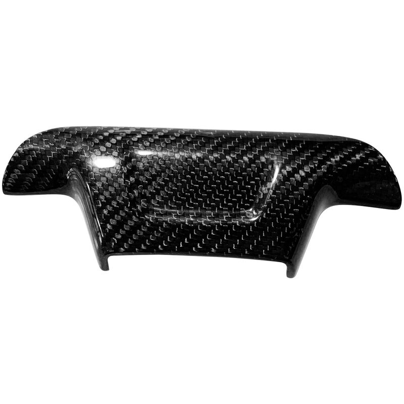 

Happyshop - Cubierta decorativa de fibra de carbono para volante con / sin orificio de repuesto para Chevrolet Camaro 2016-2020,sin agujero