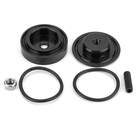 Cubierta del limpiaparabrisas trasero con junta tórica, aluminio negro, kit completo de 6 piezas para Honda CRX
