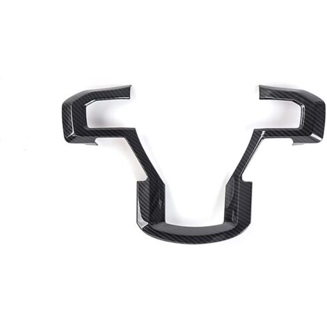 Cubierta del volante del corazón, compatible con Ford F150 2015-2020 (1 pieza, ABS, ébano)