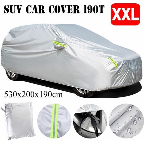 SOLEIL Cubierta impermeable universal para automóvil para exteriores para SUV XXL y 653065.3mx2.0mx1.9m