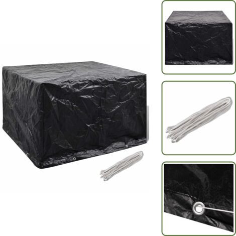 Cubierta impermeable - vidaXL Cubierta para muebles de jardín 8 ojales 135x135x90 cm - Funda para bancos