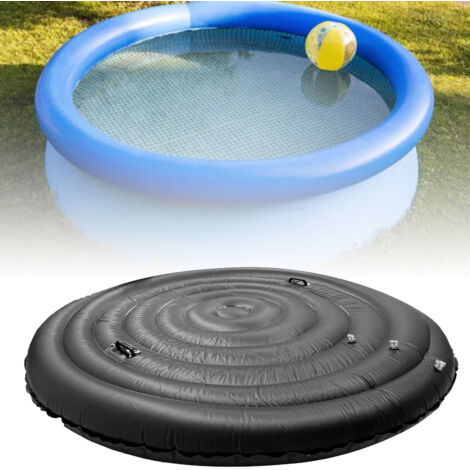 Cubierta inflable para jacuzzi con asas de PVC [3 tamaños] Cubierta impermeable, resistente al viento y aislante térmico para jacuzzis exteriores