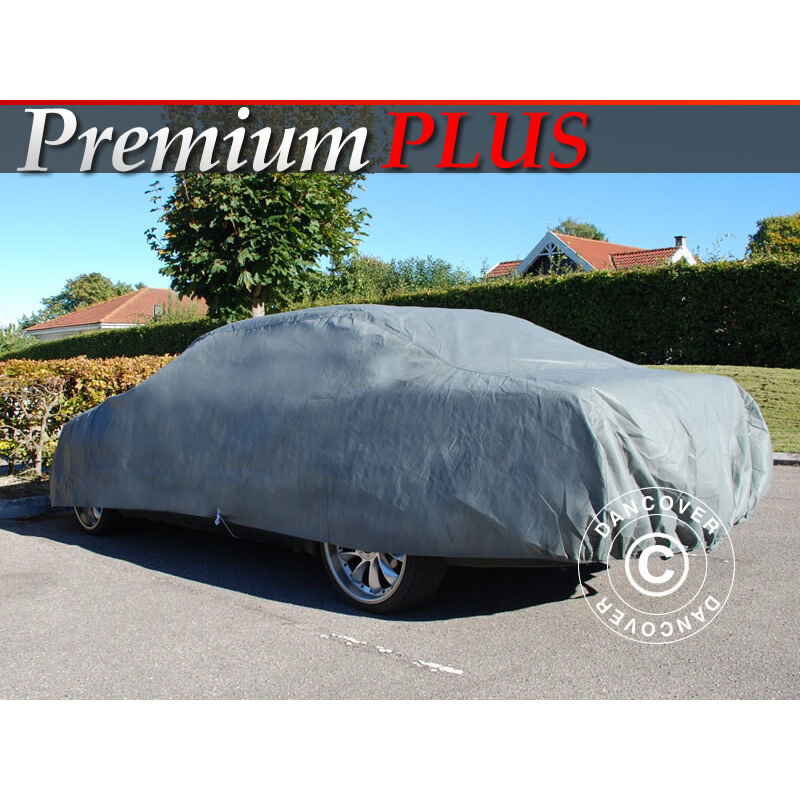 Dancover - Cubierta para coche Premium Plus, 4,7x1,66x1,27m, gris