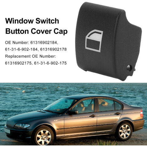 Cubierta para el botón de control de las ventanillas eléctricas para BMW Serie 3 E46 - Protector de botón impermeable