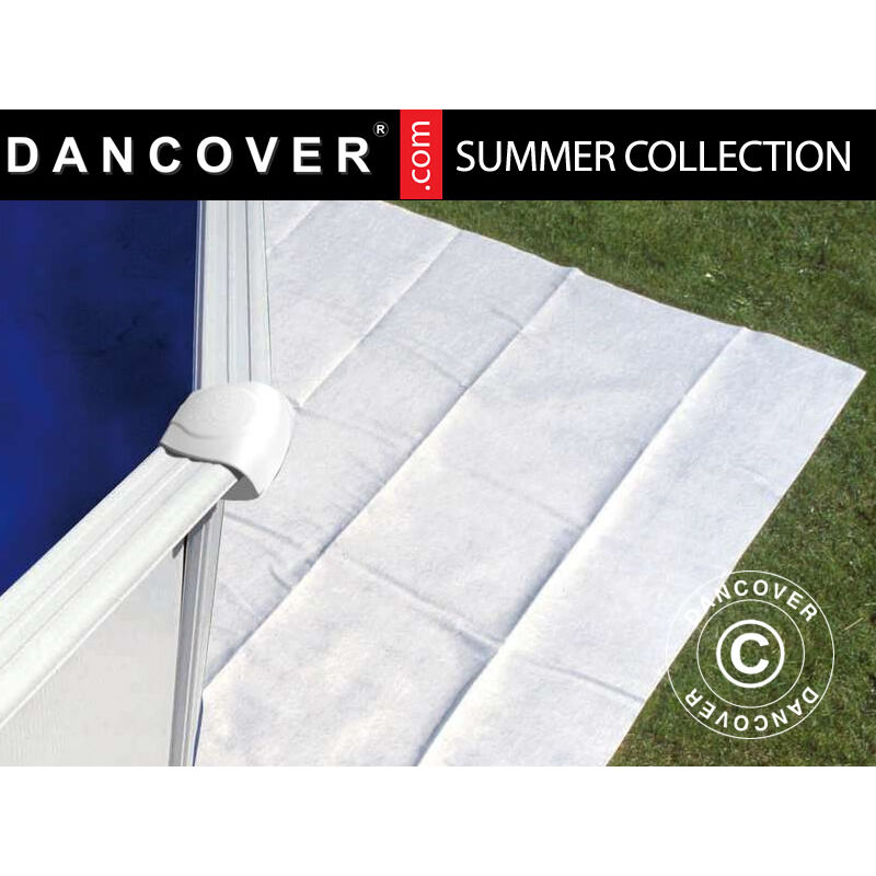 Dancover - Cubierta Para Fondo De Piscina Ø350Cm/Ø360Cm, Blanco Natural