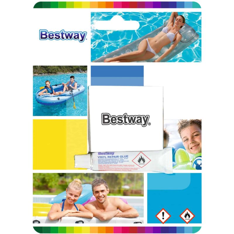 

Kit de Reparación Piscinas de Liner Parches y Pegamento - bestway