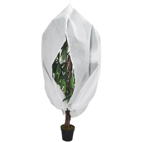 Cubierta para plantas con cremallera 2 uds 70 g/m² 1x1,55 m vidaXL