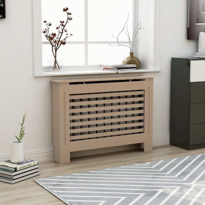 

Cubierta para radiador MDF 112x19x81 cm