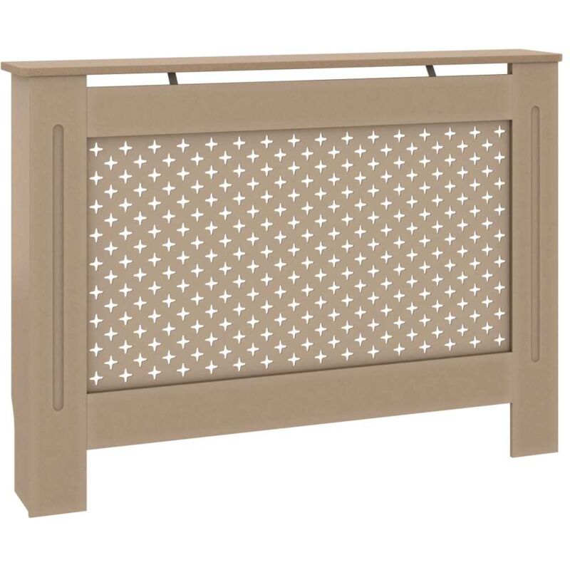 

vidaXL Cubierta para radiador MDF 112x19x81 cm - Marrón