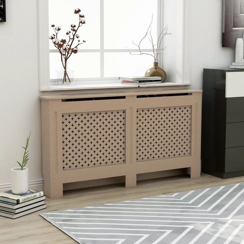 

Cubierta para radiador MDF 152x19x81 cm - Marrón