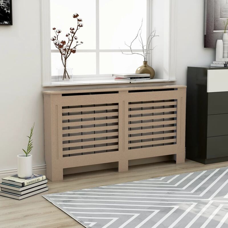 

Youthup - Cubierta para radiador MDF 152x19x81 cm - Marrón