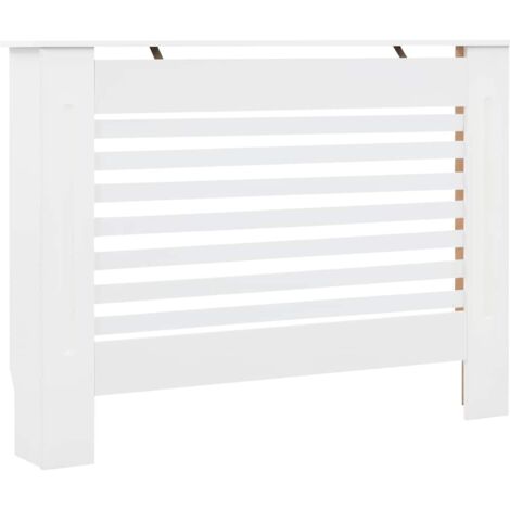 Cubierta para radiador MDF blanco 112x19x81,5 cm vidaXL