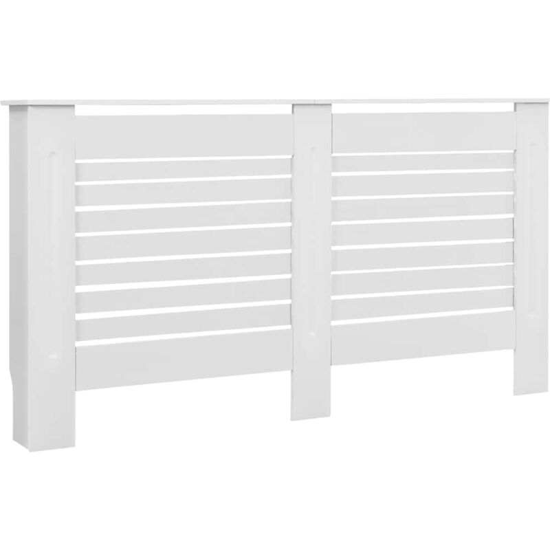 

vidaXL Cubierta para radiador MDF blanco 152x19x81,5 cm - Blanco