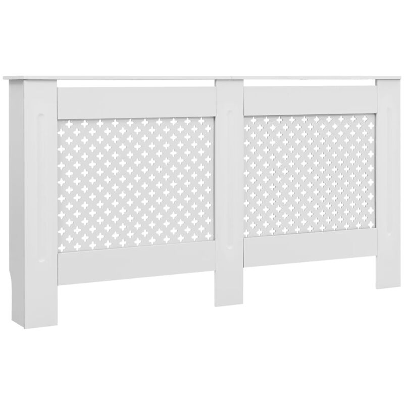 

Cubierta para radiador MDF blanco 152x19x81,5 cm - Blanco - Vidaxl