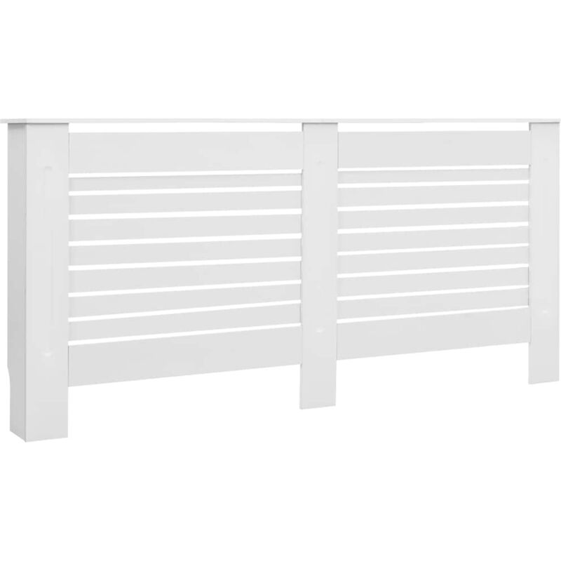 

vidaXL Cubierta para radiador MDF blanco 172x19x81,5 cm - Blanco