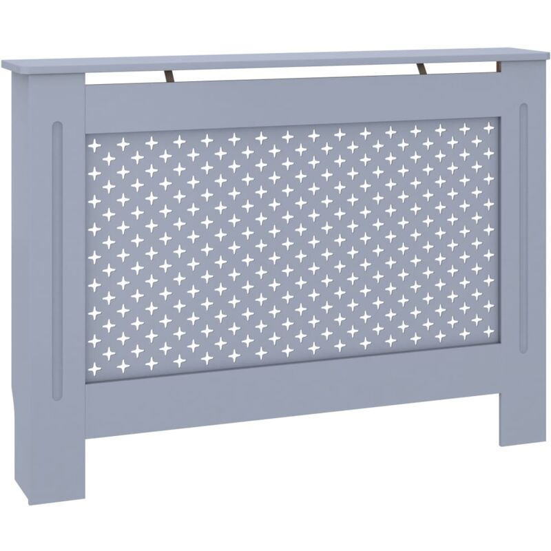 

vidaXL Cubierta para radiador MDF gris antracita 112x19x81 cm - Antracita