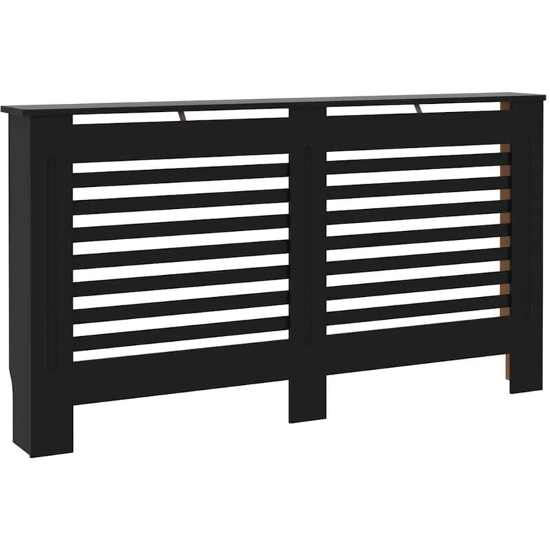 

Cubierta para radiador MDF negro 152x19x81 cm - Negro - Vidaxl