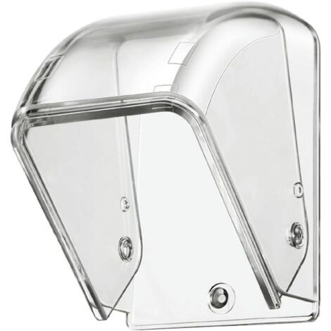 Cubierta para timbre, cubierta protectora para timbre exterior, material de policarbonato transparente con opciones de instalación.