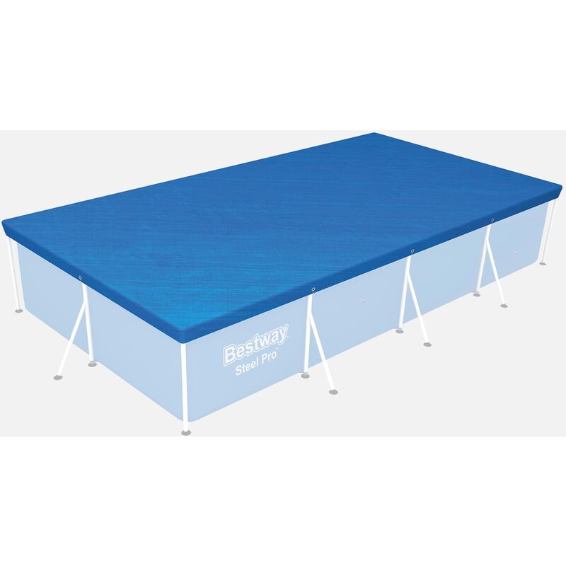 

Cubierta protectora 400x211cm para piscina rectangular sobre suelo
