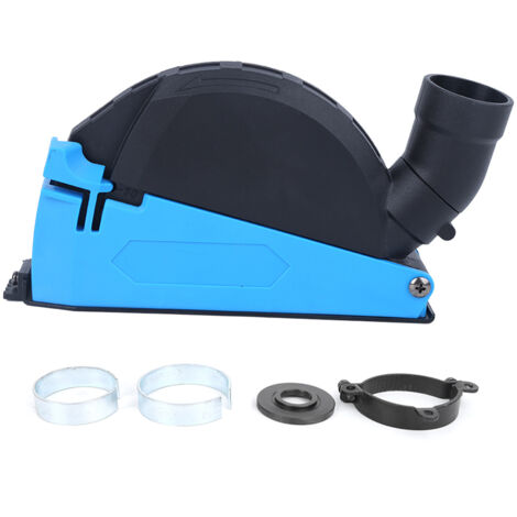 Cubierta protectora con conexión de vacío para amoladoras angulares: accesorio de corte sin polvo fabricado en plástico de ingeniería, ajustable hasta 30 mm.