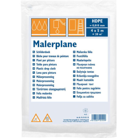 Cubierta protectora HDPE 10 My 50 m² - 4 x 12.5 m