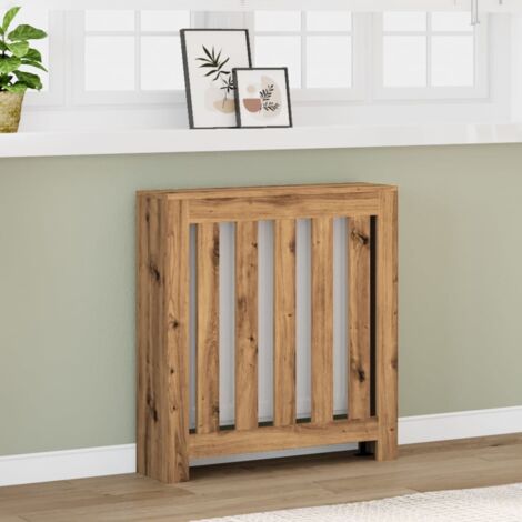 Cubierta radiador madera ingeniería roble artisan 78x20x82 cm vidaXL