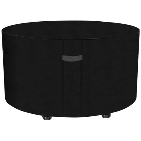 UGREAT Cubierta redonda para mesa de jardín, resistente al agua, anti-UV, Oxford, protección robusta para mesa de exterior, 120x75cm