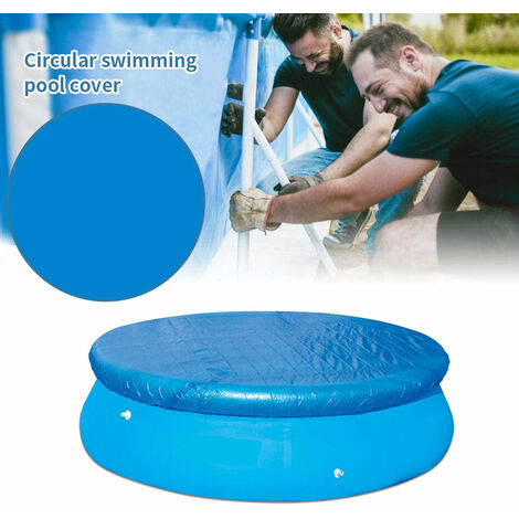 Cubierta redonda para piscina, lona impermeable a prueba de lluvia y polvo, accesorio para jardín, 183cm/244cm/305cm de diámetro cubierta piscina cubierta piscina redonda cobertura piscina cubre pisci