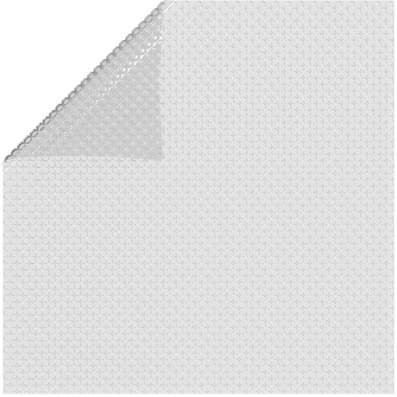 

Cubierta solar de piscina de PE flotante gris 260x160 cm