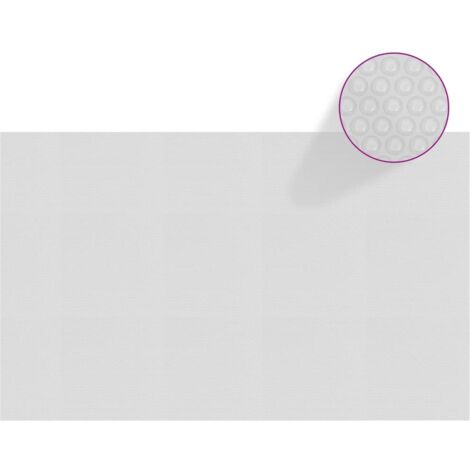 Cubierta solar de piscina de PE flotante gris 260x160 cm vidaXL