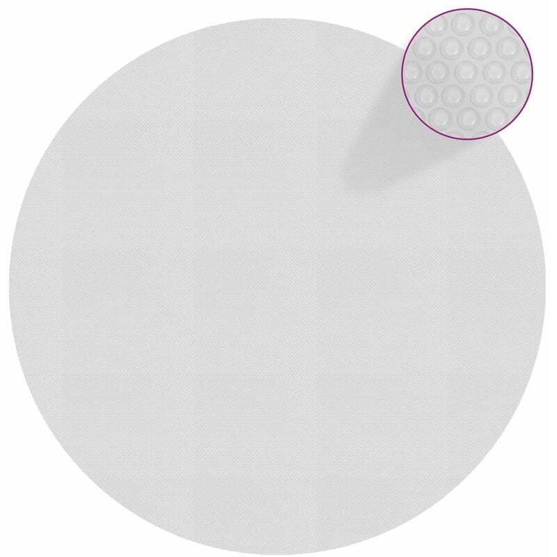 

Cubierta solar de piscina de PE flotante gris 549 cm