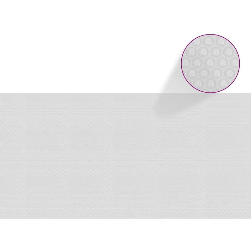 

Cubierta solar de piscina de PE flotante gris 600x300 cm