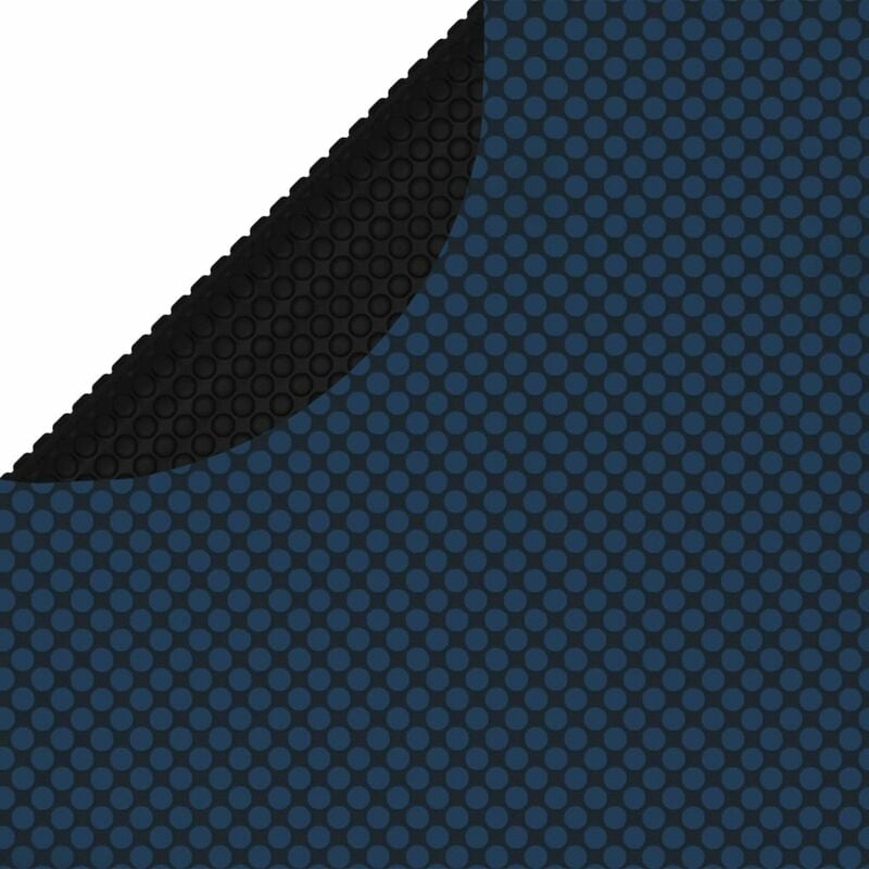 

Cubierta solar de piscina de PE flotante negro y azul 250 cm