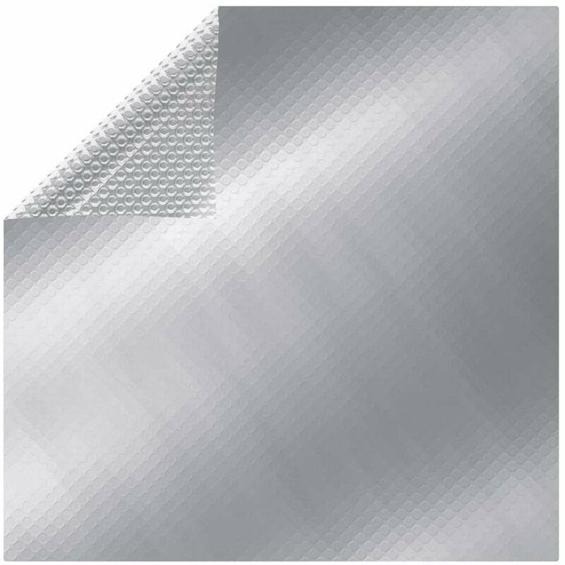 

Cubierta solar de piscina flotante PE rectangular plata 6x4m