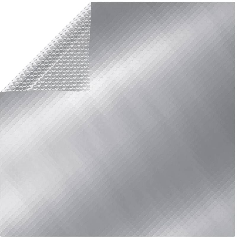 

Cubierta solar de piscina flotante PE rectangular plata 6x4m