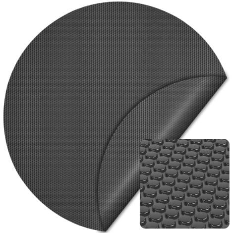 Cubierta solar piscina isotérmica Negra Redonda Ø 5m Lona térmica protectora Cobertor piscina