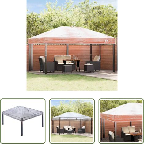 Cubierta transparente -  Reemplazo de funda de gazebo Transparente 400 x 300 x 32 cm PVC
