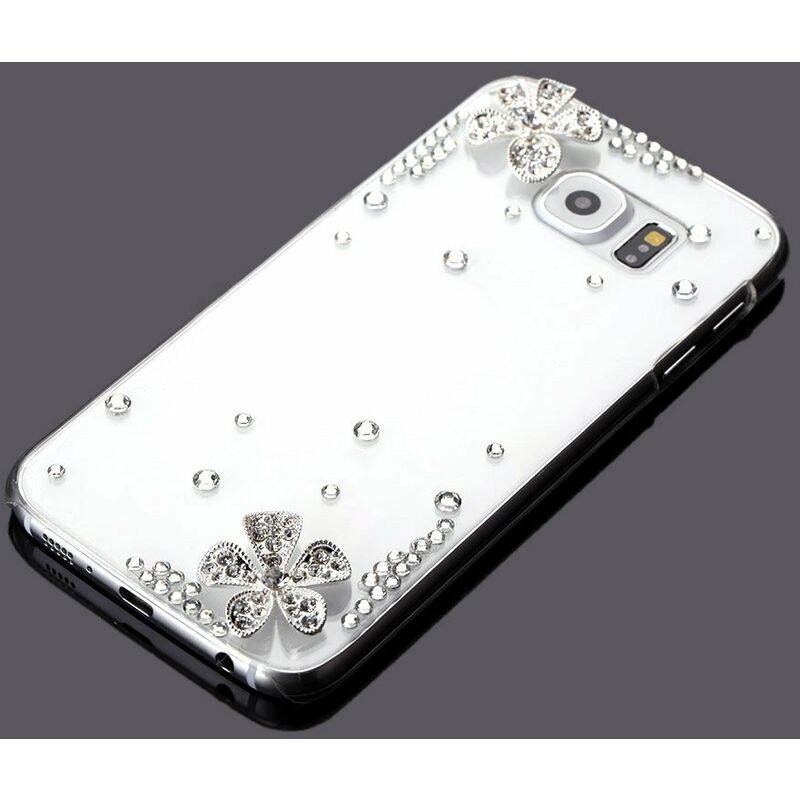 

Cubierta trasera protectora ultrafina de plastico ligero de moda Bling Bumper Shell para Samsung Galaxy S6