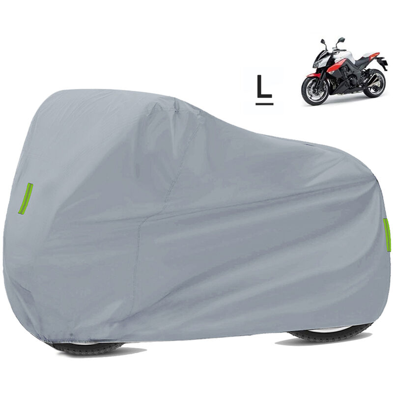 

Happyshop - Cubierta universal para motocicleta - Proteccion exterior impermeable para todas las estaciones contra polvo, escombros, lluvia y clima