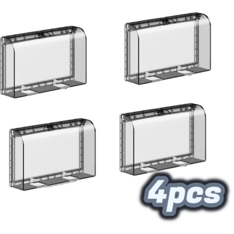Cubiertas de enchufes impermeables, cubiertas de enchufes de baño, cubiertas de enchufes resistentes a la intemperie, cubiertas de enchufes, tomas de corriente (paquete de 4)